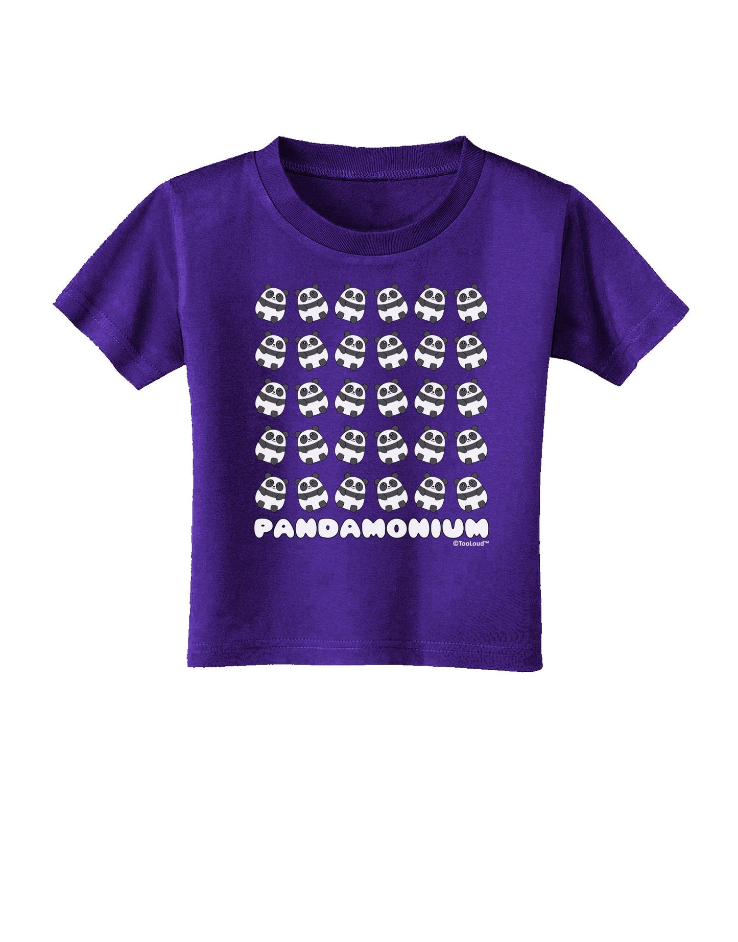 Pandamonium Pandas Toddler T-Shirt Dark by TooLoud-Toddler T-Shirt-TooLoud-Purple-2T-Davson Sales