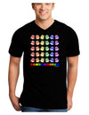 Pandamonium Rainbow Pandas Adult Dark V-Neck T-Shirt by TooLoud-Mens V-Neck T-Shirt-TooLoud-Black-Small-Davson Sales