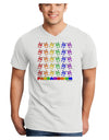 Pandamonium Rainbow Pandas Adult V-Neck T-shirt by TooLoud-Mens V-Neck T-Shirt-TooLoud-White-Small-Davson Sales