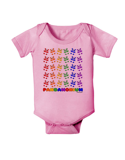 Pandamonium Rainbow Pandas Baby Romper Bodysuit by TooLoud-Baby Romper-TooLoud-Light-Pink-06-Months-Davson Sales