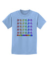 Pandamonium Rainbow Pandas Childrens T-Shirt by TooLoud-Childrens T-Shirt-TooLoud-Light-Blue-X-Small-Davson Sales