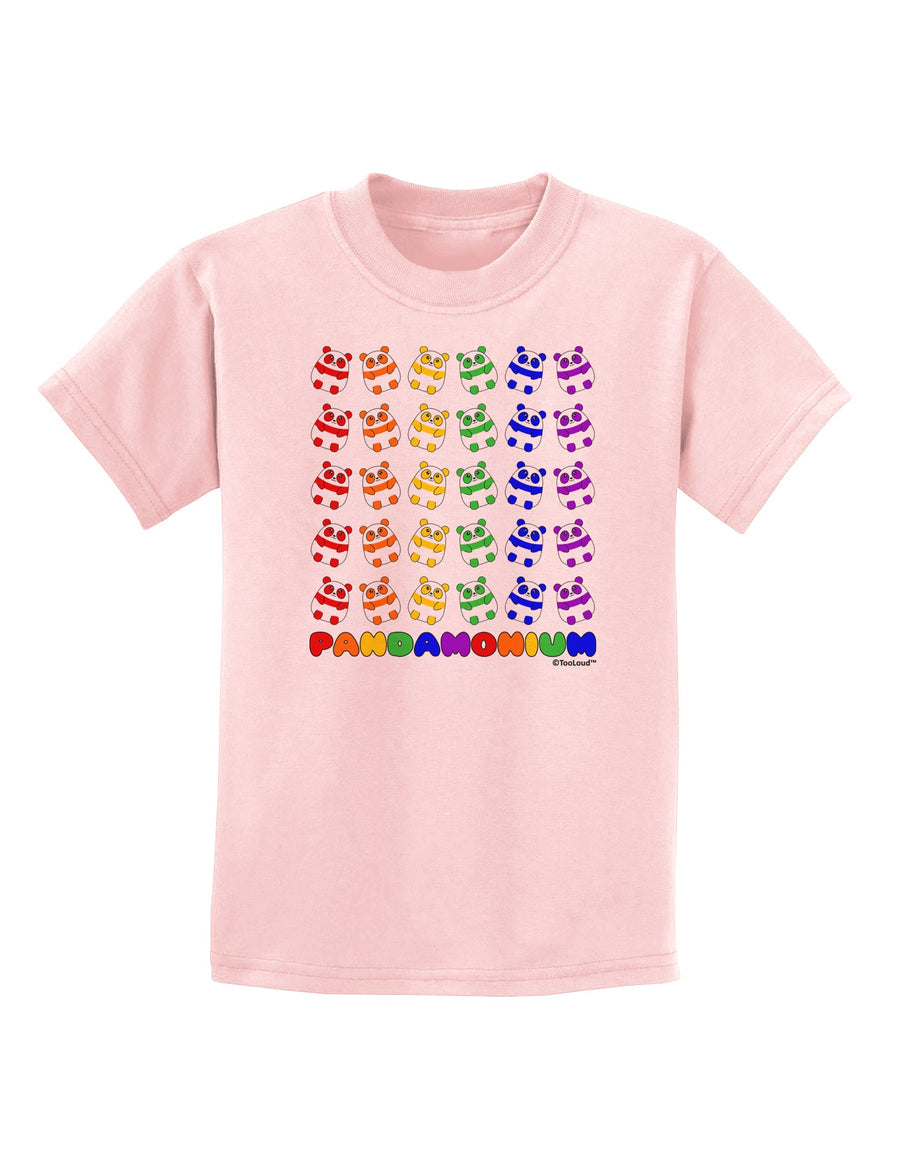 Pandamonium Rainbow Pandas Childrens T-Shirt by TooLoud-Childrens T-Shirt-TooLoud-White-X-Small-Davson Sales