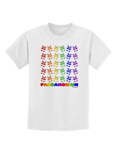 Pandamonium Rainbow Pandas Childrens T-Shirt by TooLoud-Childrens T-Shirt-TooLoud-White-X-Small-Davson Sales