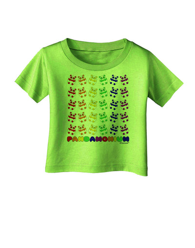 Pandamonium Rainbow Pandas Infant T-Shirt by TooLoud-Infant T-Shirt-TooLoud-Lime-Green-06-Months-Davson Sales