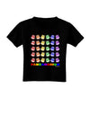 Pandamonium Rainbow Pandas Toddler T-Shirt Dark by TooLoud-Toddler T-Shirt-TooLoud-Black-2T-Davson Sales