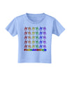 Pandamonium Rainbow Pandas Toddler T-Shirt by TooLoud-Toddler T-Shirt-TooLoud-Aquatic-Blue-2T-Davson Sales