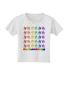 Pandamonium Rainbow Pandas Toddler T-Shirt by TooLoud-Toddler T-Shirt-TooLoud-White-2T-Davson Sales