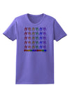 Pandamonium Rainbow Pandas Womens T-Shirt by TooLoud-Womens T-Shirt-TooLoud-Violet-X-Small-Davson Sales