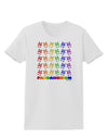 Pandamonium Rainbow Pandas Womens T-Shirt by TooLoud-Womens T-Shirt-TooLoud-White-X-Small-Davson Sales