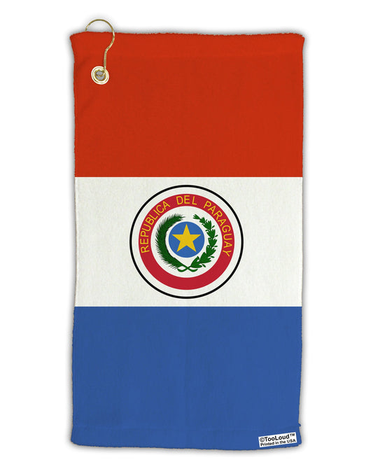 Paraguay Flag AOP Micro Terry Gromet Golf Towel 15 x 22 Inch All Over Print-Golf Towel-TooLoud-White-Davson Sales