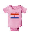 Paraguay Flag Baby Romper Bodysuit-Baby Romper-TooLoud-Pink-06-Months-Davson Sales