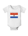 Paraguay Flag Baby Romper Bodysuit-Baby Romper-TooLoud-White-06-Months-Davson Sales