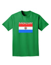 Paraguay Flag Dark Adult Dark T-Shirt-Mens T-Shirt-TooLoud-Kelly-Green-Small-Davson Sales