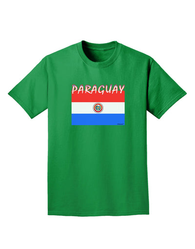 Paraguay Flag Dark Adult Dark T-Shirt-Mens T-Shirt-TooLoud-Kelly-Green-Small-Davson Sales