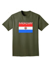 Paraguay Flag Dark Adult Dark T-Shirt-Mens T-Shirt-TooLoud-Military-Green-Small-Davson Sales