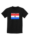 Paraguay Flag Dark Childrens Dark T-Shirt-Childrens T-Shirt-TooLoud-Black-X-Small-Davson Sales