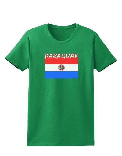 Paraguay Flag Dark Womens Dark T-Shirt-TooLoud-Kelly-Green-X-Small-Davson Sales