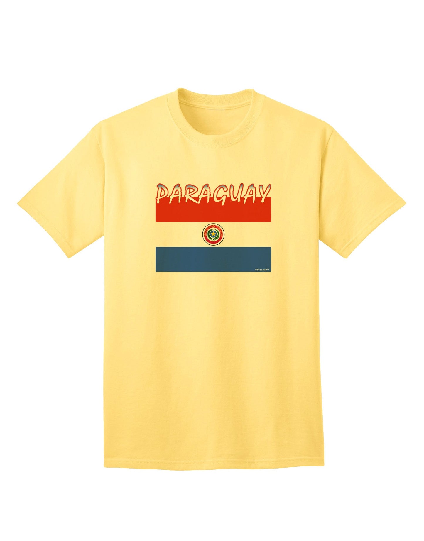 Paraguay Flag Inspired Adult T-Shirt - A Patriotic Fashion Statement-Mens T-shirts-TooLoud-Yellow-Small-Davson Sales
