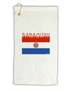 Paraguay Flag Micro Terry Gromet Golf Towel 16 x 25 inch-Golf Towel-TooLoud-White-Davson Sales