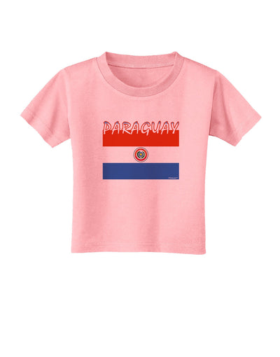 Paraguay Flag Toddler T-Shirt-Toddler T-Shirt-TooLoud-Candy-Pink-2T-Davson Sales