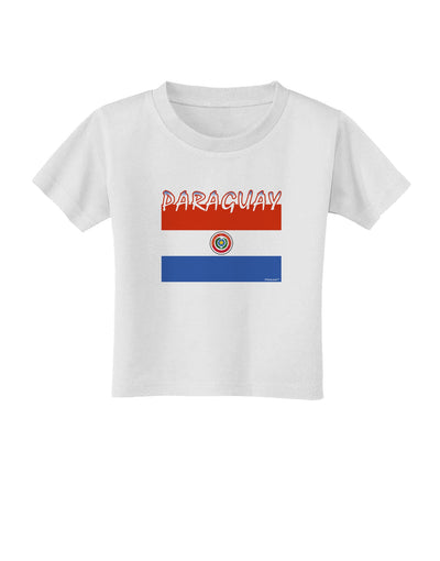 Paraguay Flag Toddler T-Shirt-Toddler T-Shirt-TooLoud-White-2T-Davson Sales