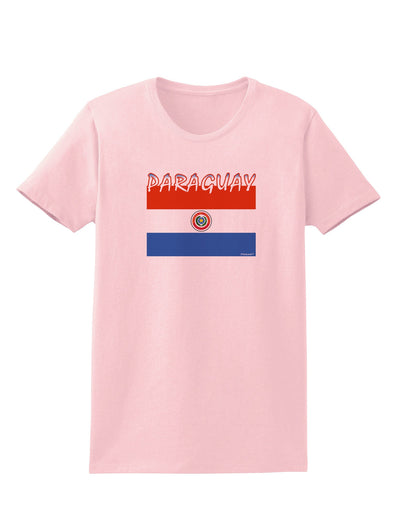 Paraguay Flag Womens T-Shirt-Womens T-Shirt-TooLoud-PalePink-X-Small-Davson Sales