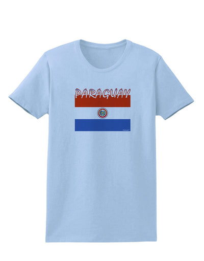 Paraguay Flag Womens T-Shirt-Womens T-Shirt-TooLoud-Light-Blue-X-Small-Davson Sales