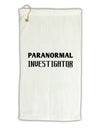 Paranormal Investigator Micro Terry Gromet Golf Towel 16 x 25 inch-Golf Towel-TooLoud-White-Davson Sales