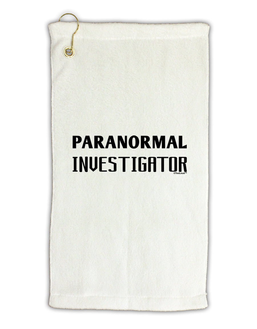 Paranormal Investigator Micro Terry Gromet Golf Towel 16 x 25 inch-Golf Towel-TooLoud-White-Davson Sales