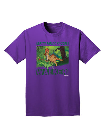 Parasaurolophus Walkeri - With Name Adult Dark T-Shirt-Mens T-Shirt-TooLoud-Purple-Small-Davson Sales