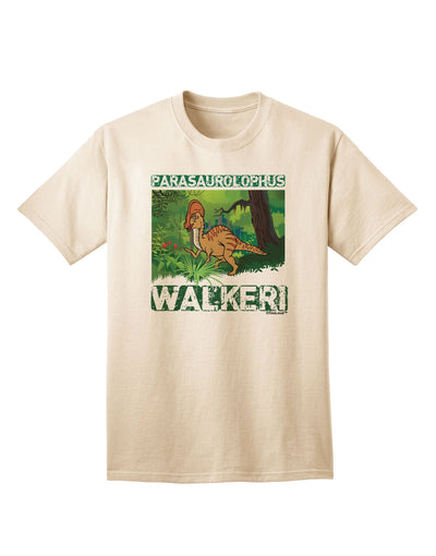 Parasaurolophus Walkeri - With Name Adult T-Shirt-unisex t-shirt-TooLoud-Natural-Small-Davson Sales