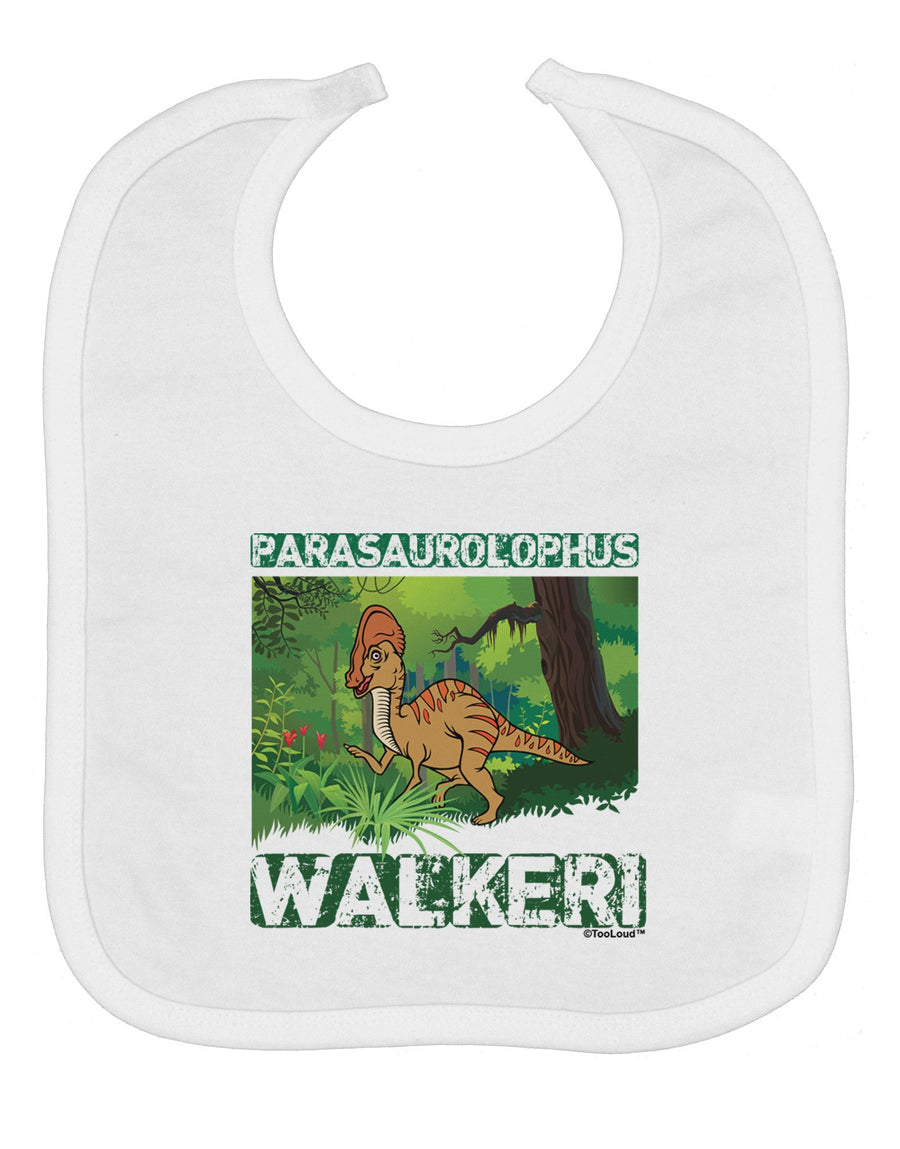 Parasaurolophus Walkeri - With Name Baby Bib