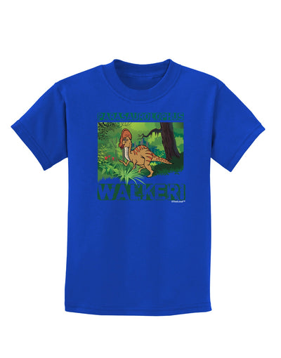 Parasaurolophus Walkeri - With Name Childrens Dark T-Shirt-Childrens T-Shirt-TooLoud-Royal-Blue-X-Small-Davson Sales