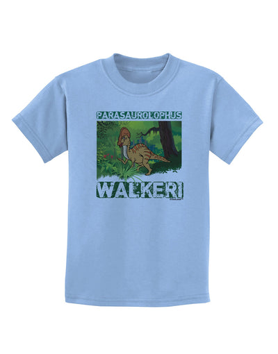 Parasaurolophus Walkeri - With Name Childrens T-Shirt-Childrens T-Shirt-TooLoud-Light-Blue-X-Small-Davson Sales