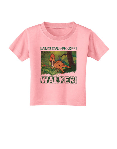 Parasaurolophus Walkeri - With Name Toddler T-Shirt-Toddler T-Shirt-TooLoud-Candy-Pink-2T-Davson Sales