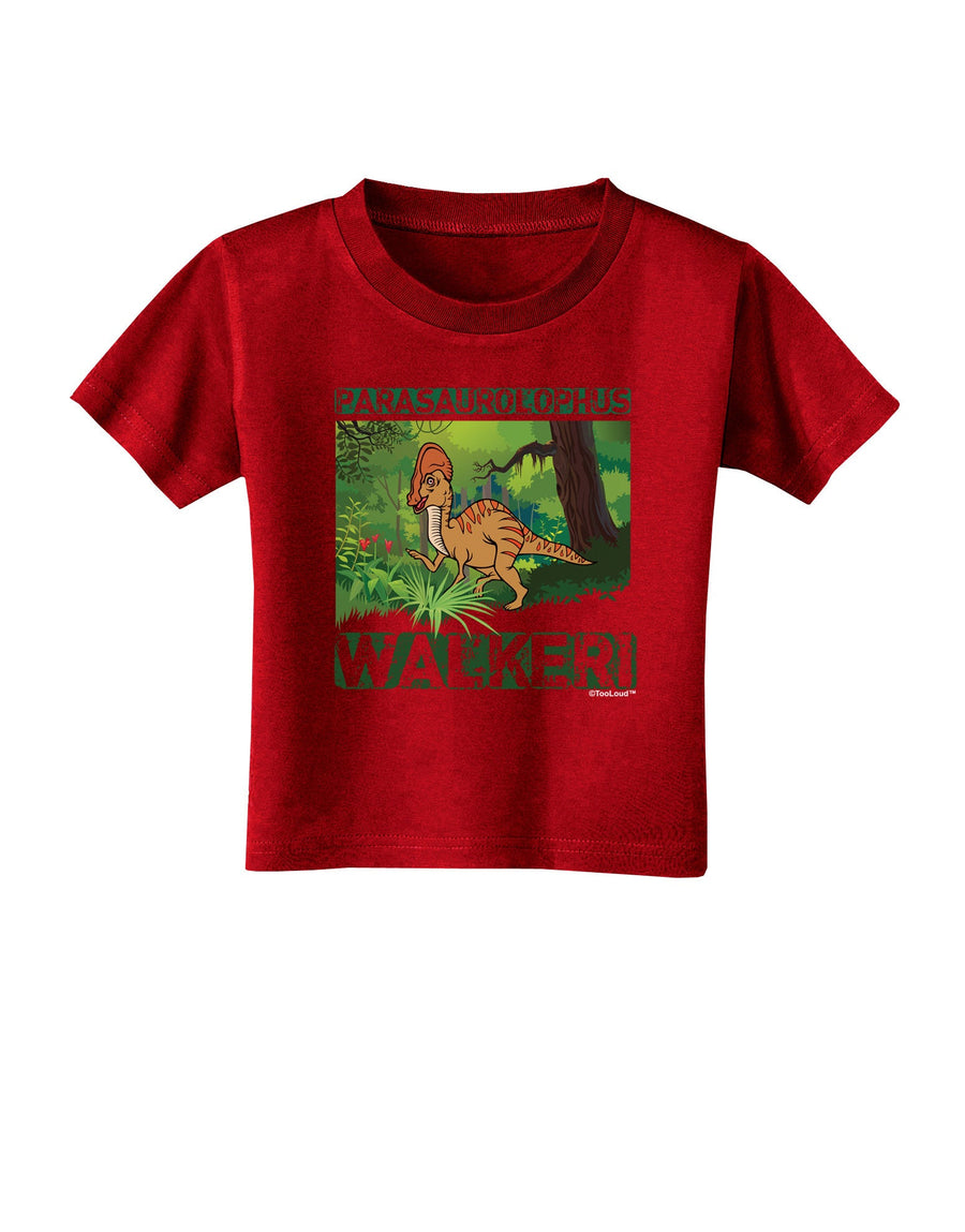 Parasaurolophus Walkeri - With Name Toddler T-Shirt Dark-Toddler T-Shirt-TooLoud-Black-2T-Davson Sales