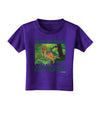 Parasaurolophus Walkeri - With Name Toddler T-Shirt Dark-Toddler T-Shirt-TooLoud-Purple-2T-Davson Sales