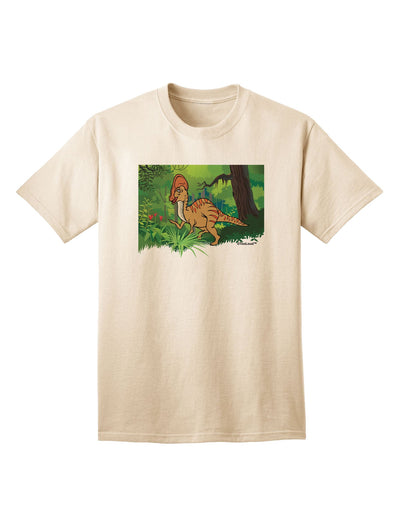 Parasaurolophus Walkeri - Without Name Adult T-Shirt-unisex t-shirt-TooLoud-Natural-Small-Davson Sales