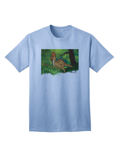 Parasaurolophus Walkeri - Without Name Adult T-Shirt-unisex t-shirt-TooLoud-Light-Blue-Small-Davson Sales