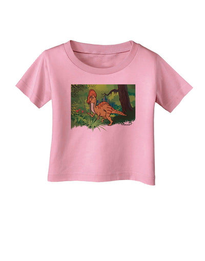 Parasaurolophus Walkeri - Without Name Infant T-Shirt-Infant T-Shirt-TooLoud-Candy-Pink-06-Months-Davson Sales