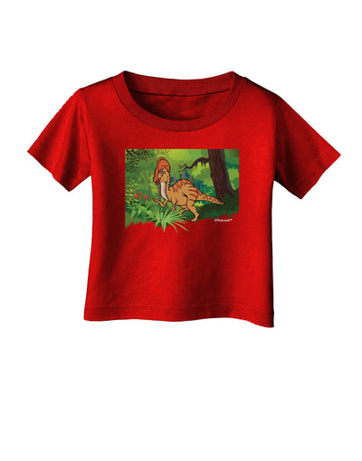 Parasaurolophus Walkeri - Without Name Infant T-Shirt Dark-Infant T-Shirt-TooLoud-Red-06-Months-Davson Sales