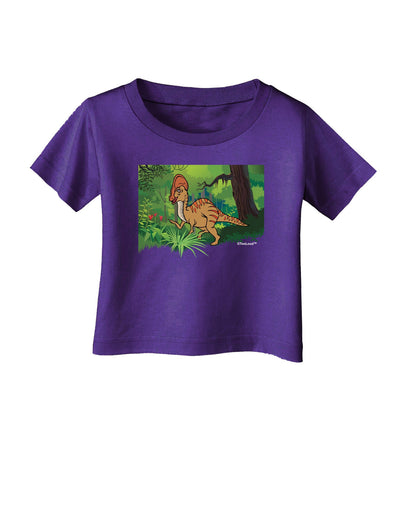 Parasaurolophus Walkeri - Without Name Infant T-Shirt Dark-Infant T-Shirt-TooLoud-Purple-06-Months-Davson Sales