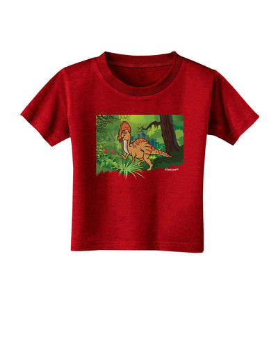 Parasaurolophus Walkeri - Without Name Toddler T-Shirt Dark-Toddler T-Shirt-TooLoud-Red-2T-Davson Sales