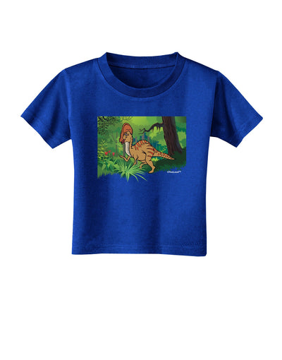 Parasaurolophus Walkeri - Without Name Toddler T-Shirt Dark-Toddler T-Shirt-TooLoud-Royal-Blue-2T-Davson Sales