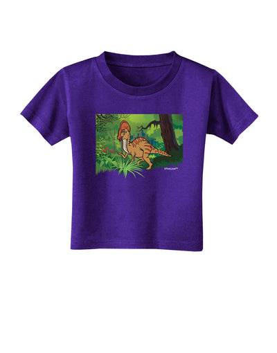 Parasaurolophus Walkeri - Without Name Toddler T-Shirt Dark-Toddler T-Shirt-TooLoud-Purple-2T-Davson Sales