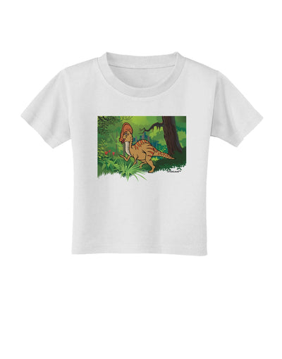 Parasaurolophus Walkeri - Without Name Toddler T-Shirt-Toddler T-Shirt-TooLoud-White-2T-Davson Sales