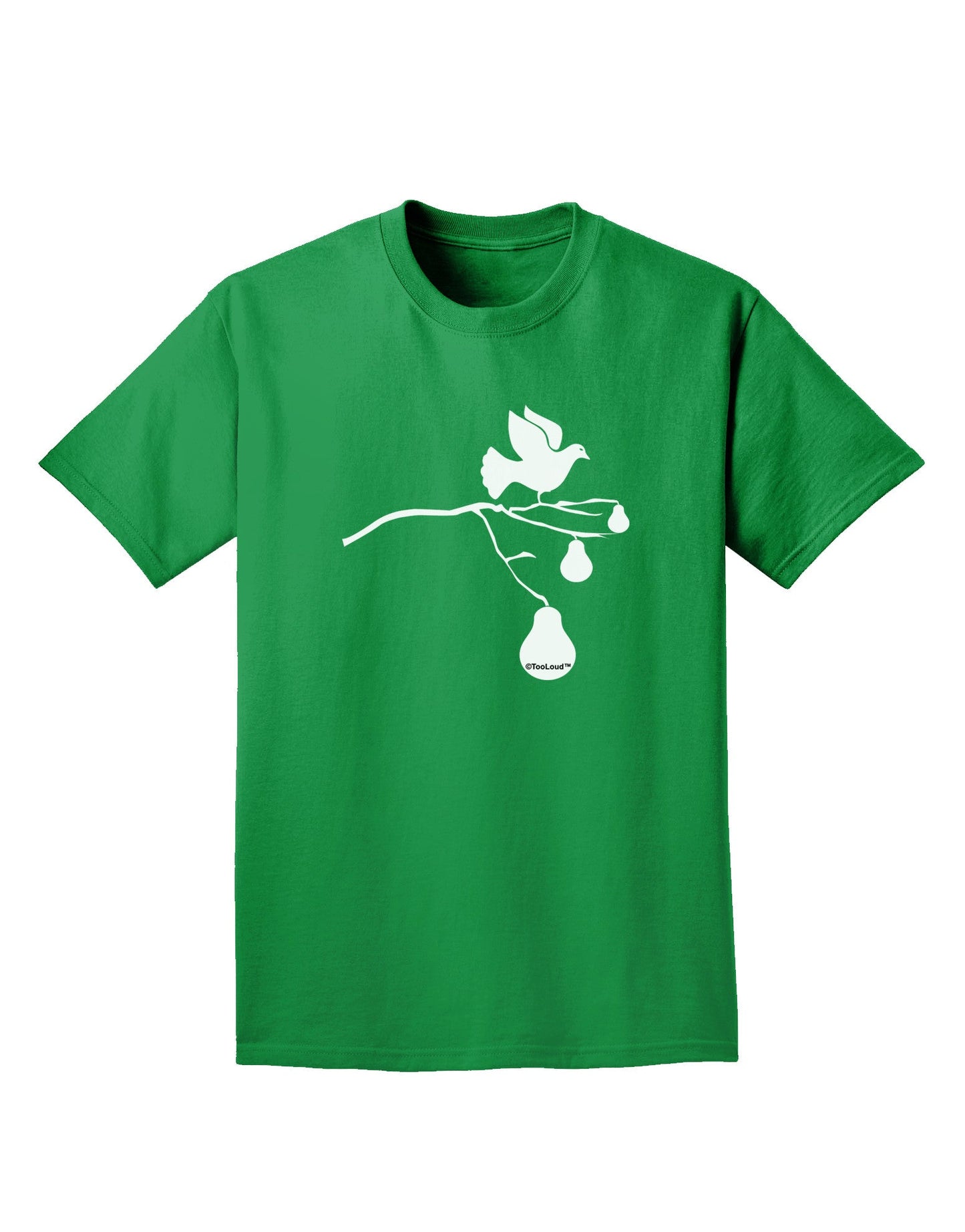Partridge In A Pear Tree Adult Dark T-Shirt-Mens T-Shirt-TooLoud-Kelly-Green-Small-Davson Sales