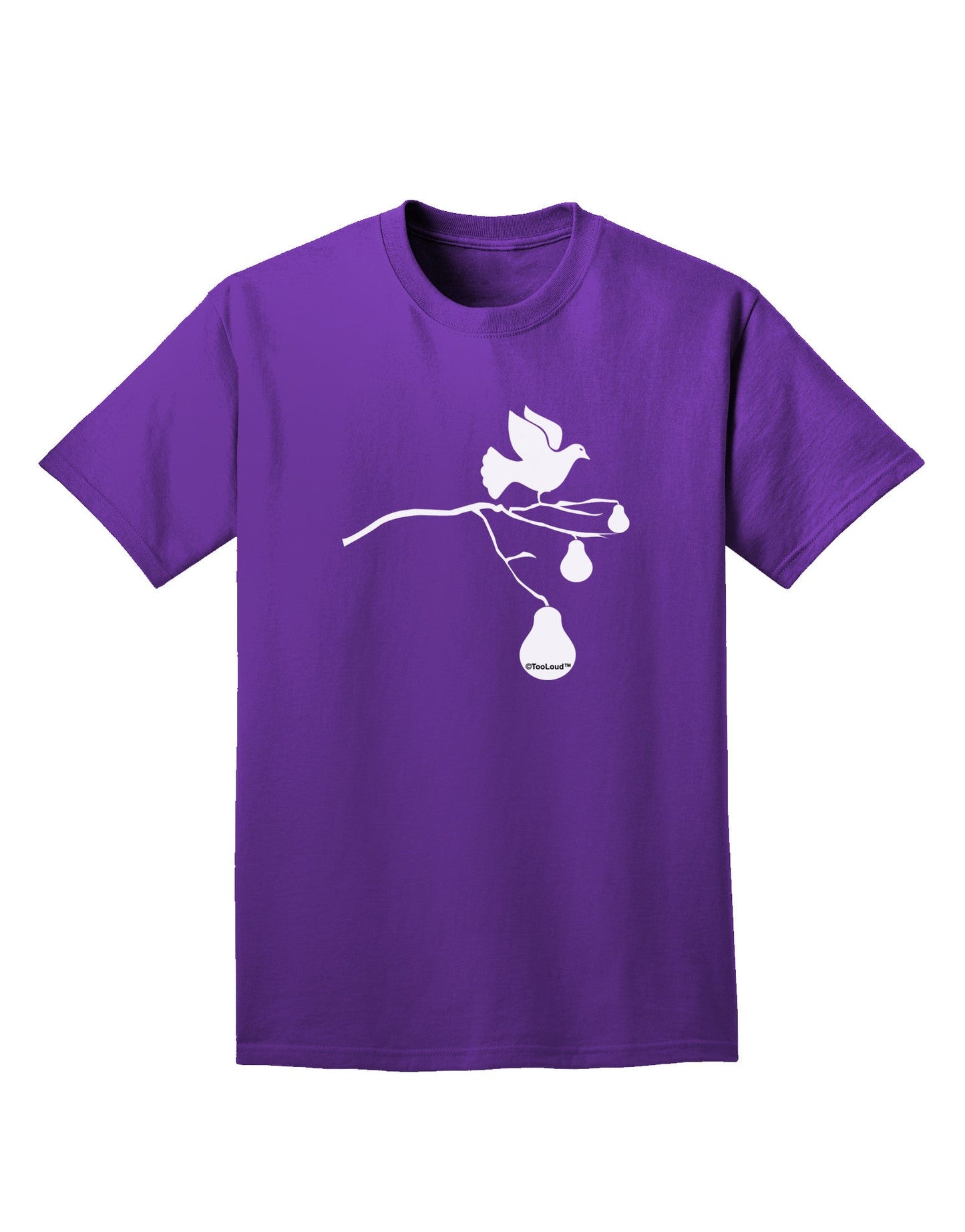 Partridge In A Pear Tree Adult Dark T-Shirt-Mens T-Shirt-TooLoud-Purple-Small-Davson Sales