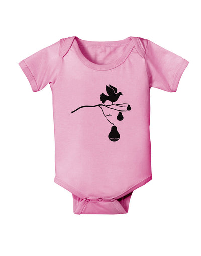 Partridge In A Pear Tree Baby Romper Bodysuit-Baby Romper-TooLoud-Pink-06-Months-Davson Sales