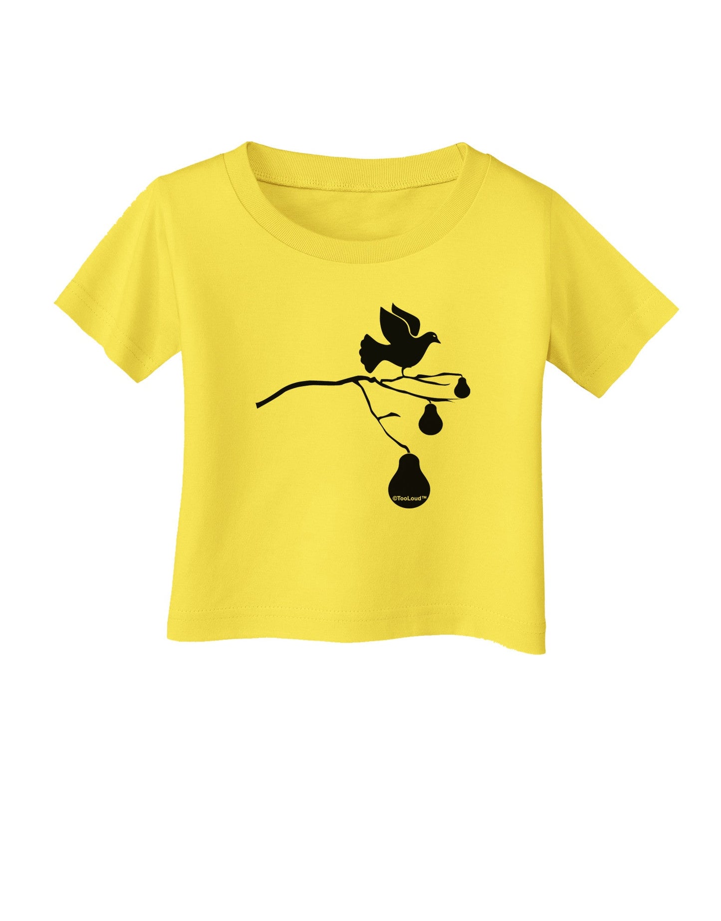 Partridge In A Pear Tree Infant T-Shirt-Infant T-Shirt-TooLoud-Yellow-06-Months-Davson Sales